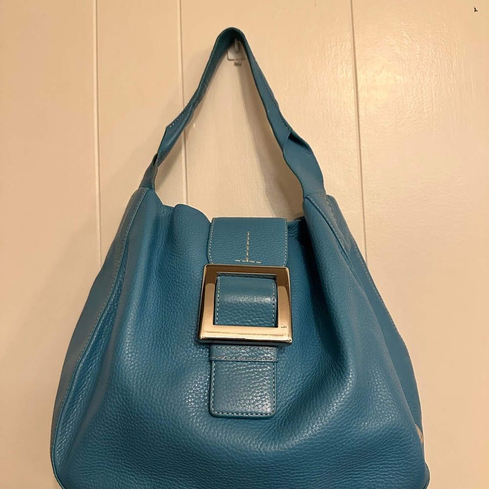 Adrienne Vittadini Teal Hobo Bag